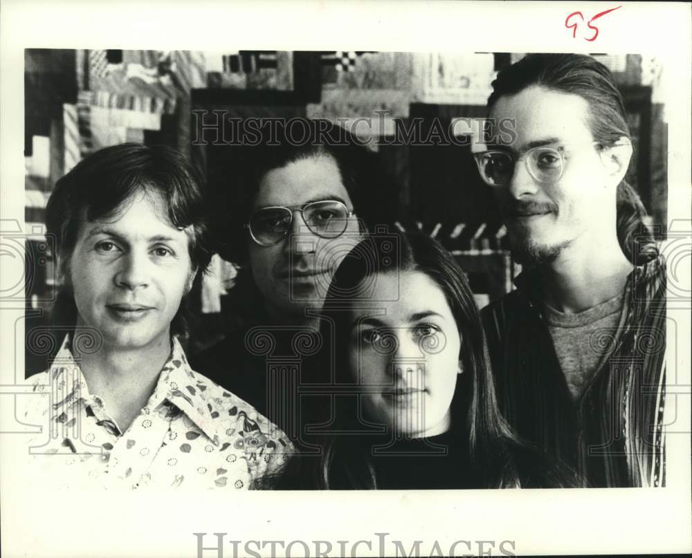 1977 Press Photo Classical quartet Tashi makes its debut at Houston University- Historic Images