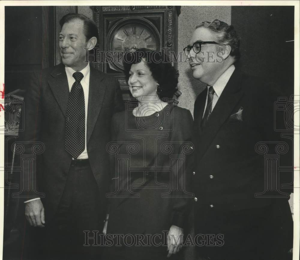 1981 Press Photo Newell France, guests at party, Texas Chamber Orchestra- Historic Images