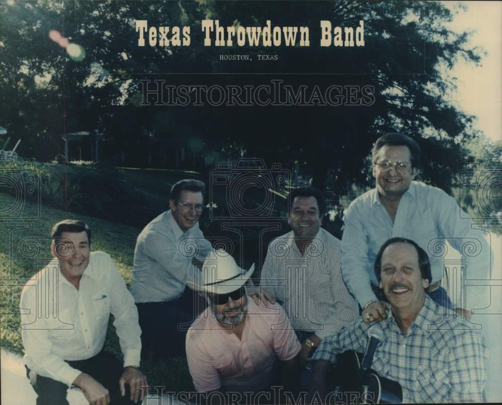 1989 Press Photo The Texas Throwdown Band From Houston, Texas - hca55705- Historic Images