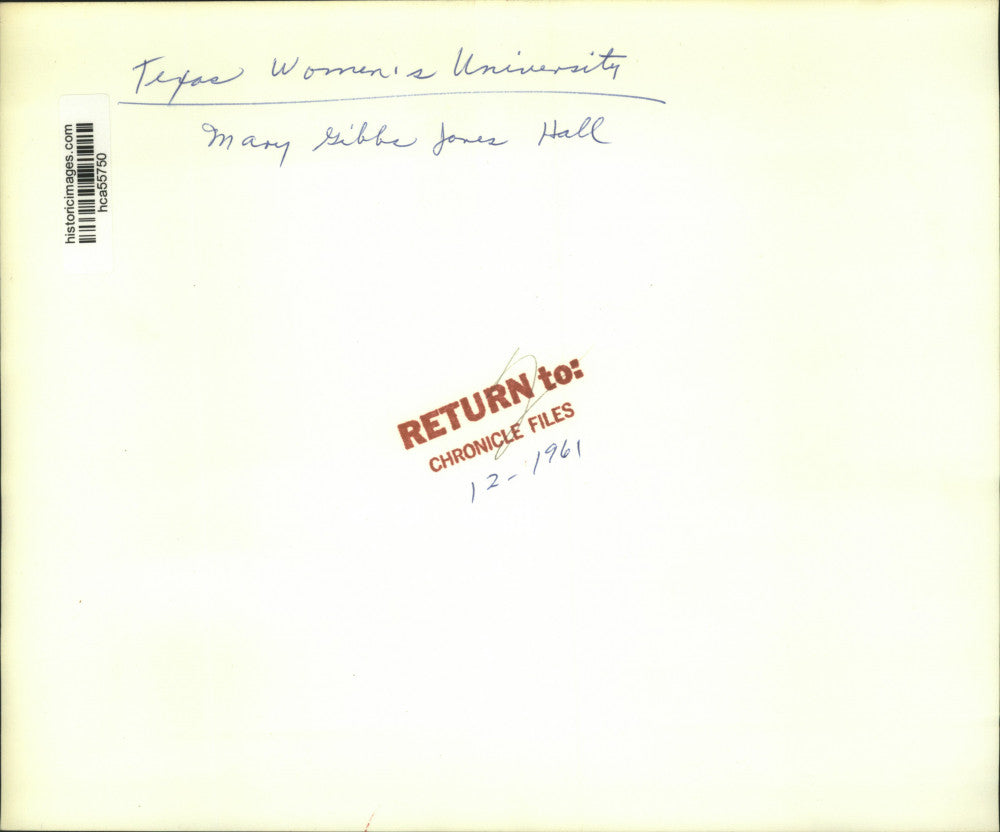 1961 Press Photo Mary Gibbs Jones Hall at Texas Women's University - hca55750