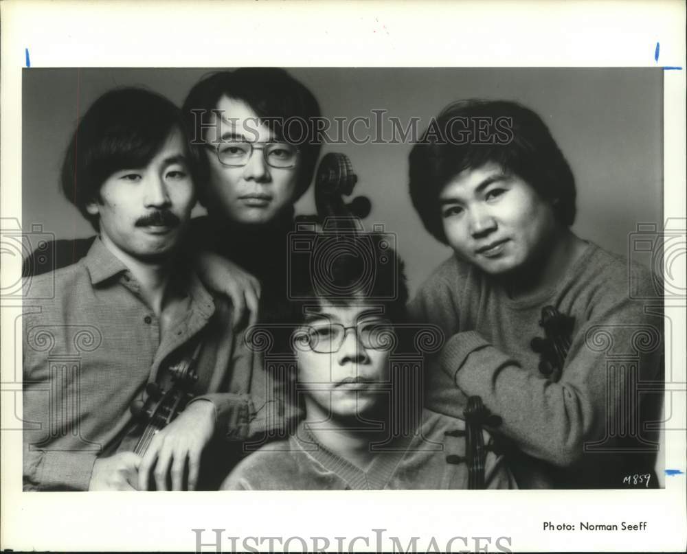 1981 Press Photo Members of the Tokyo String Quartet. - hca55767- Historic Images