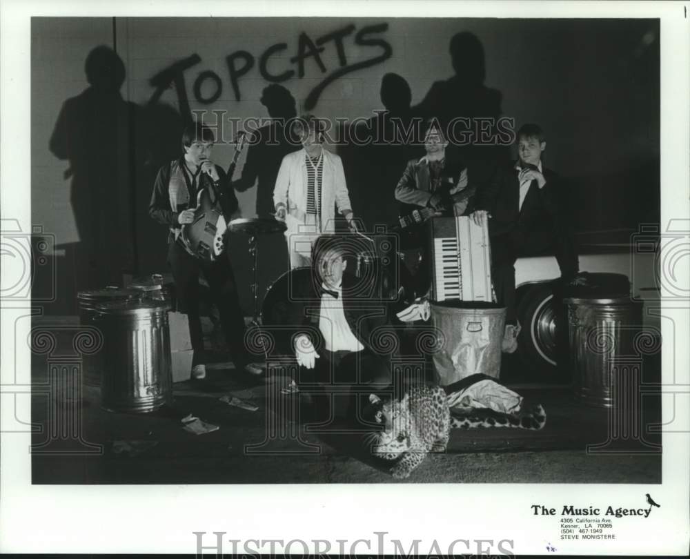 1984 Press Photo Pop Group, &quot;Top Cats&quot; - hca55888- Historic Images