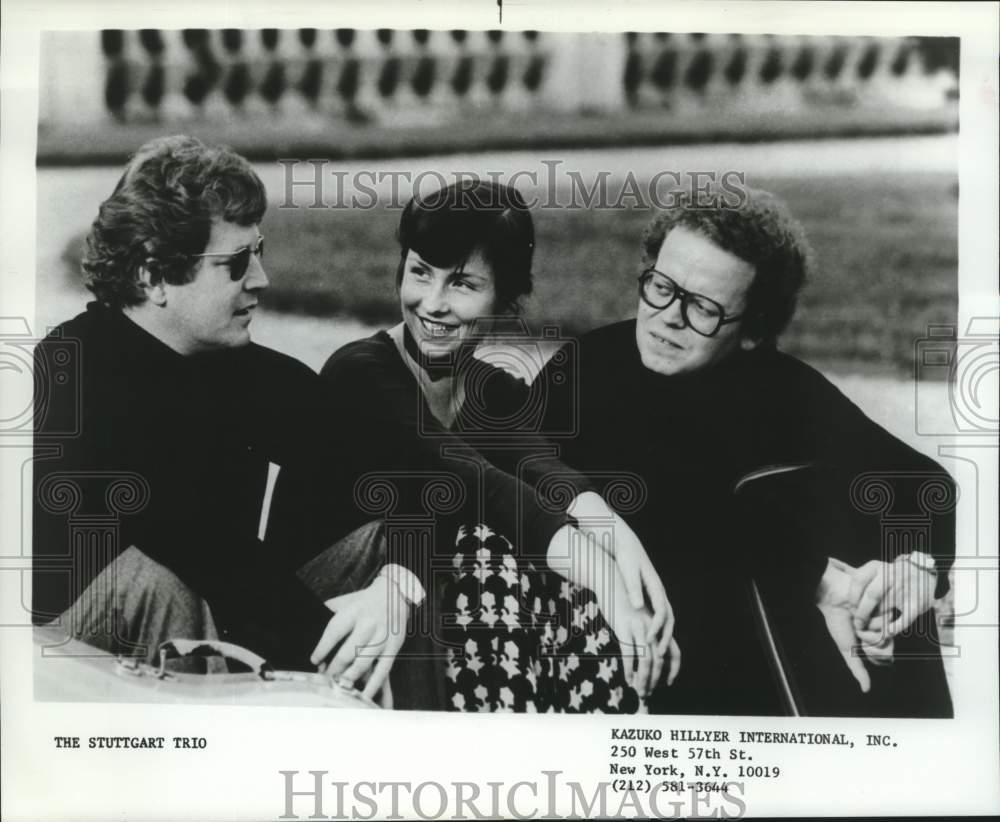 1980 Press Photo Members of &quot;The Stuttgart Trio&quot; Music Group - hca56016- Historic Images