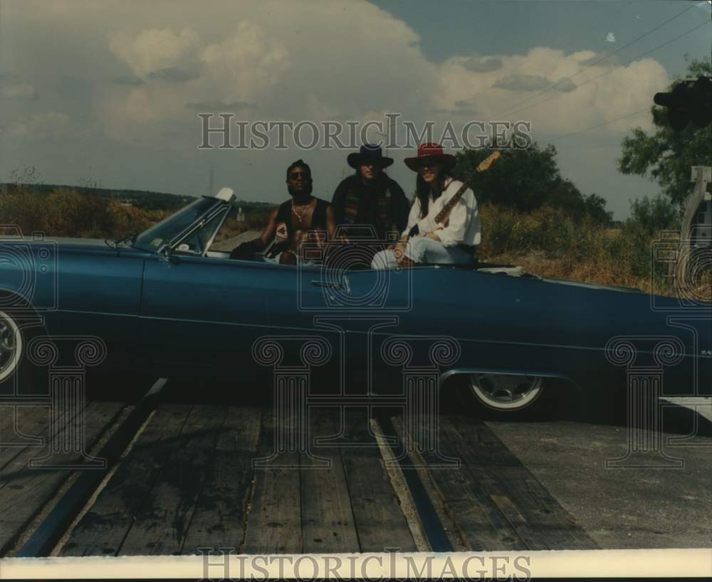 1994 Press Photo Members of Blues/Rock Group &quot;Sunset Heights&quot; During Video Shoot- Historic Images