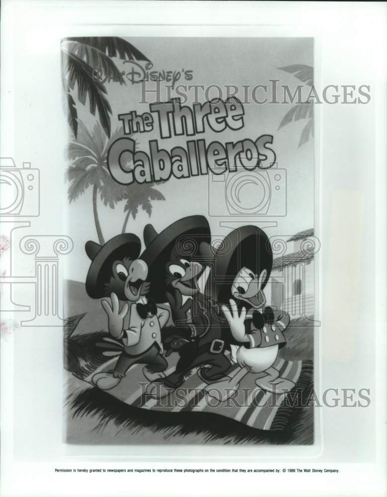 1988 Press Photo Disney's The Three Caballeros is now on videocassette- Historic Images