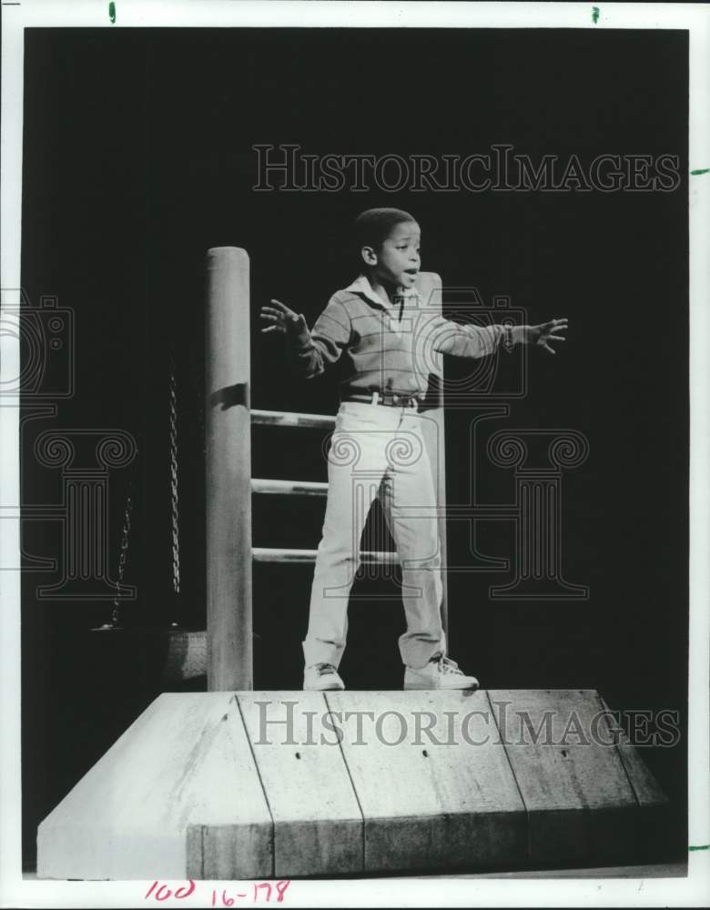 1986 Press Photo Actor Dule Hill In "The Tap Dance Kid" Musical - hca56265- Historic Images