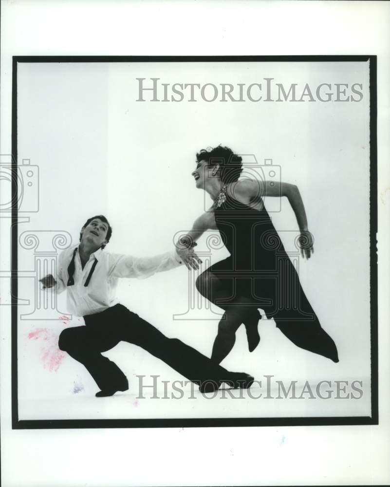 1987 Press Photo John Carrafa &amp; Sara Rudner, Twyla Tharp Dance Company- Historic Images