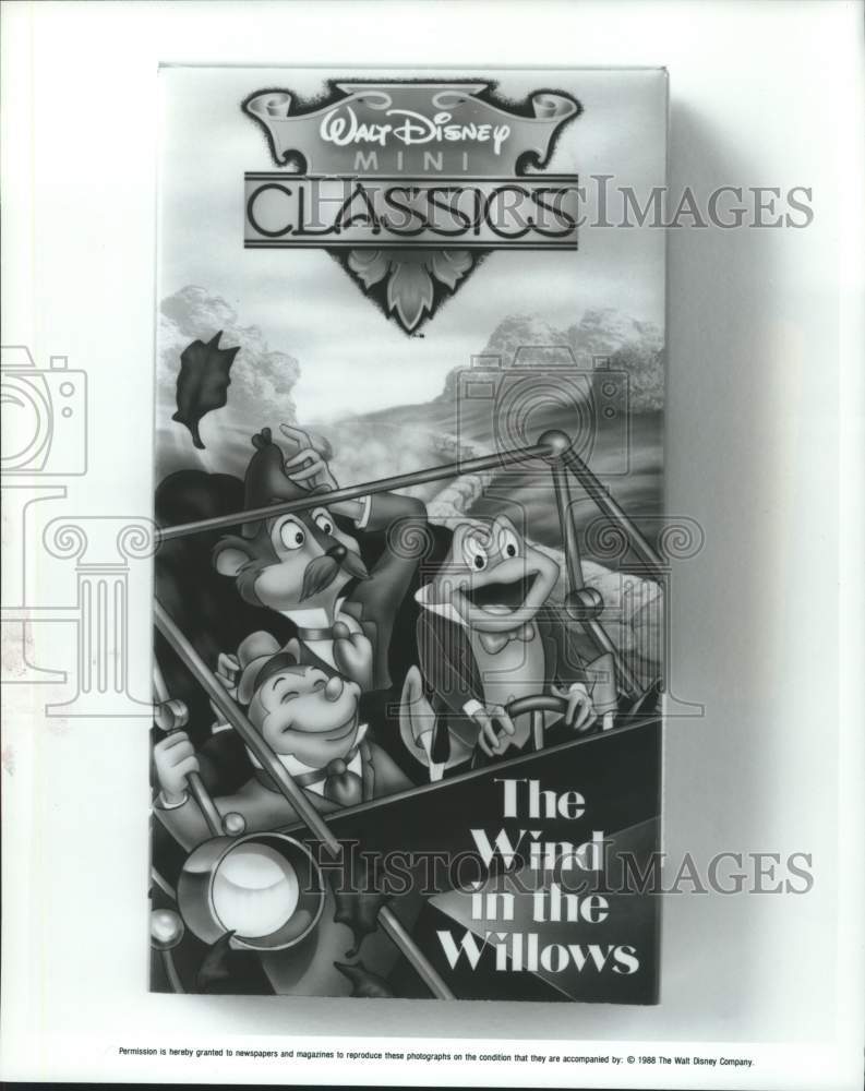 1988 Press Photo Walt Disney's "Wind in the Willows," animated video - hca56347- Historic Images