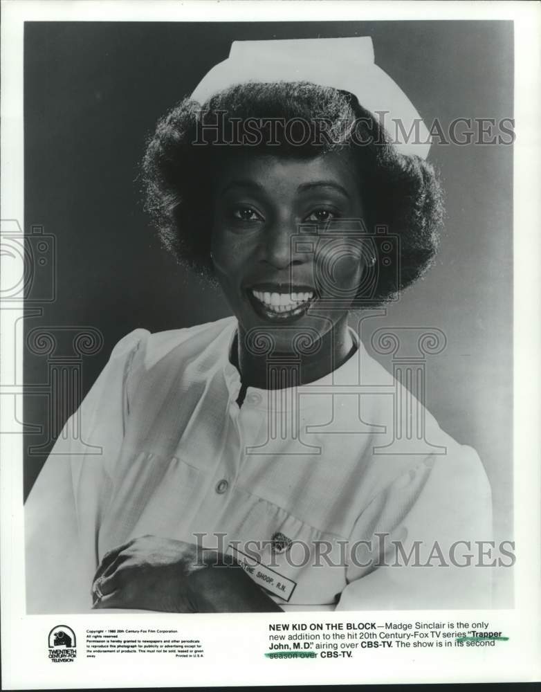 1980 Press Photo Madge Sinclair joins cast of &quot;Trapper John, M.D.&quot; on CBS-TV- Historic Images