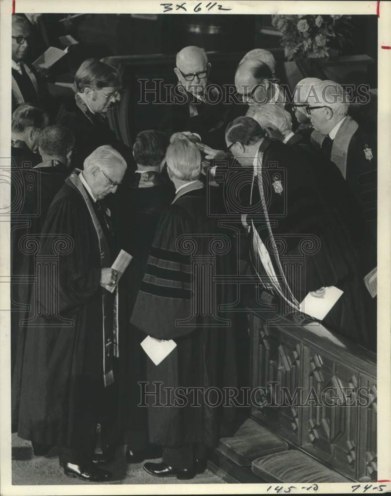 1972 Press Photo Newly elected bishops consecrated at First Methodist Church