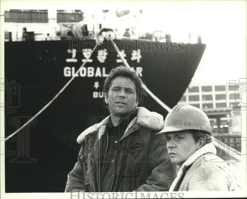 1986 Press Photo Scene From &quot;Stingray&quot; Episode, Now in New Time Slot on ABC- Historic Images