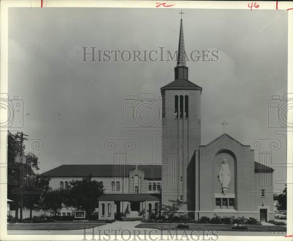 1968 Press Photo Exterior View of Trinity Lutheran Church in Houston, Texas- Historic Images