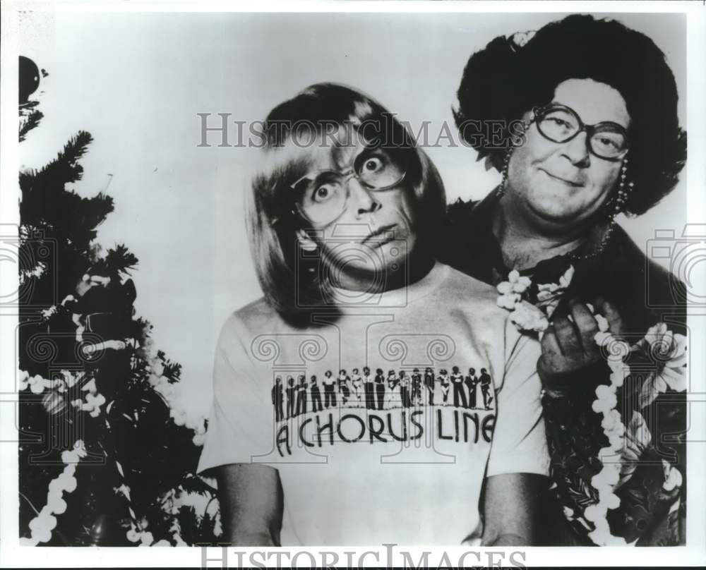 1998 Press Photo Joe Sears, Jaston Williams in &quot;A Tuna Christmas&quot;, Galveston- Historic Images