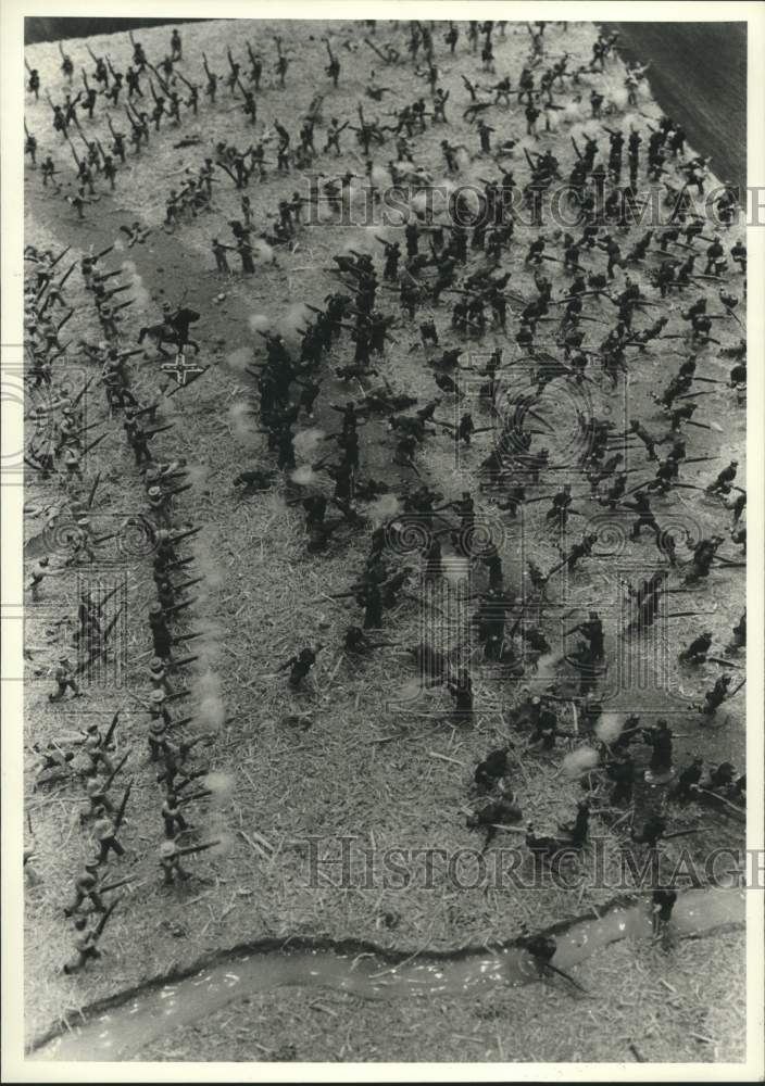 1983 Press Photo Toys soldiers arrayed for battle - hca57577- Historic Images