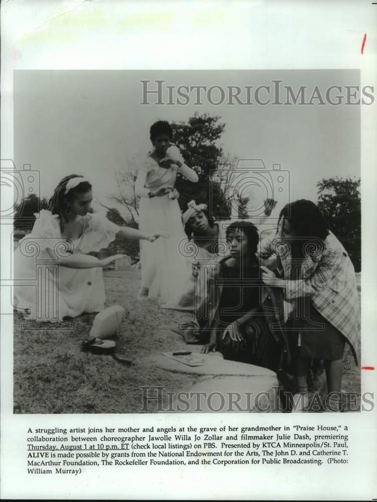 1991 Press Photo Scene from &quot;Praise House&quot; on PBS - hca57631- Historic Images