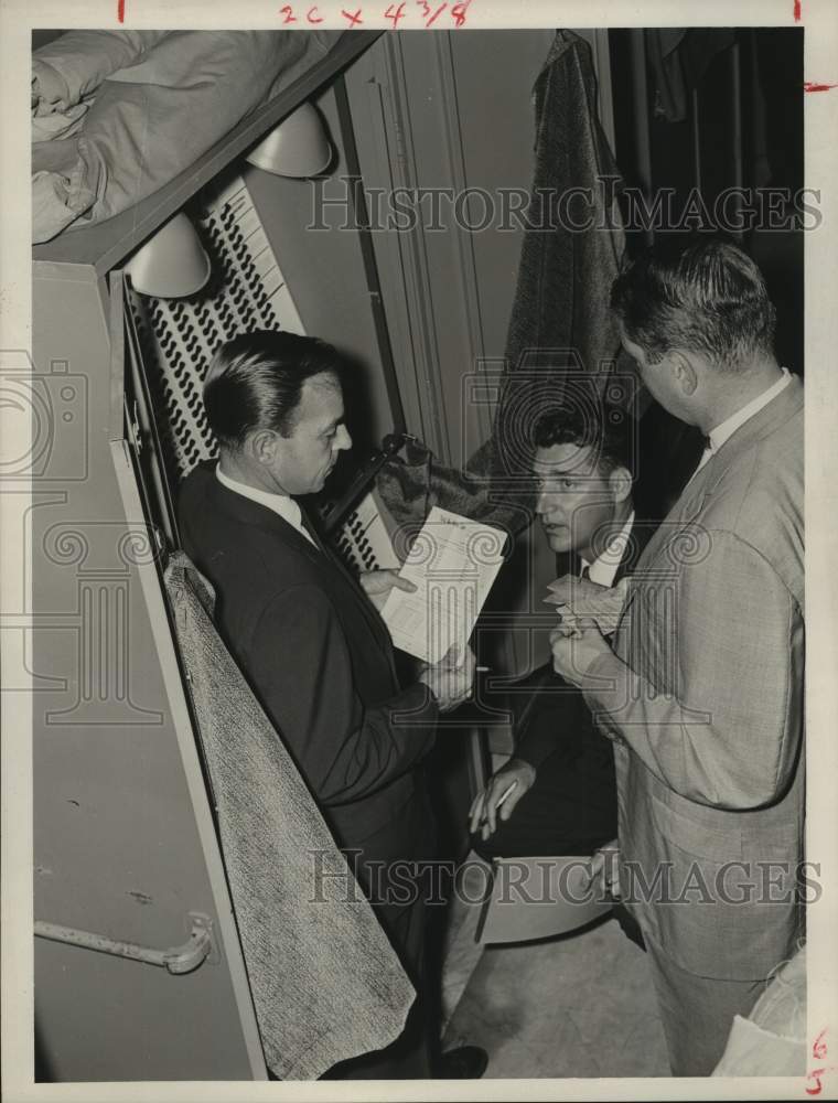 1960 Press Photo Checking Voting Machines Before Election in Houston, Texas- Historic Images