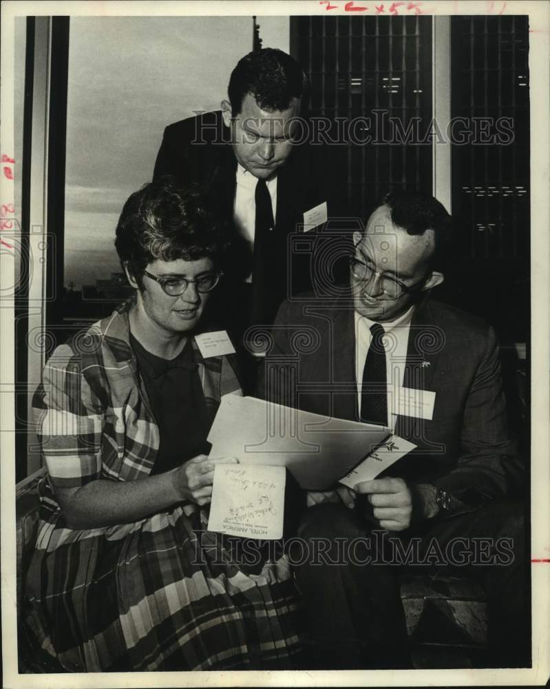 1968 Press Photo Young Republicans Irene Kerr, Mike Hudson &amp; Keith Damon- Historic Images