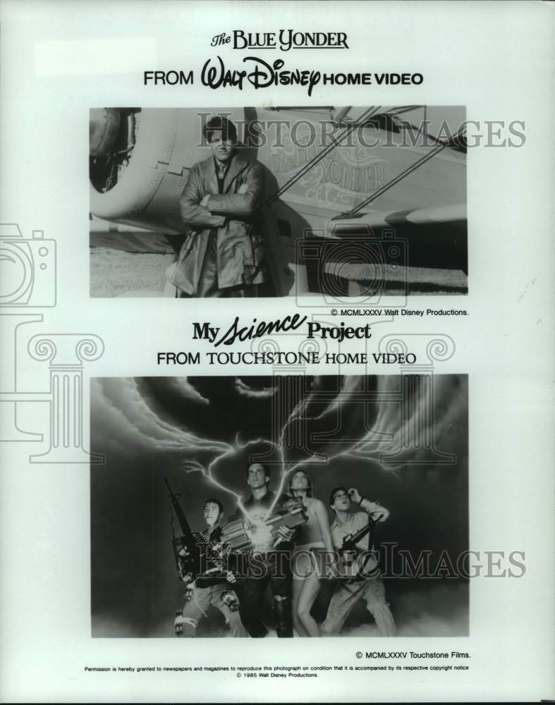 1986 Press Photo Walt Disney Productions The Blue Yonder My Science Project Film- Historic Images