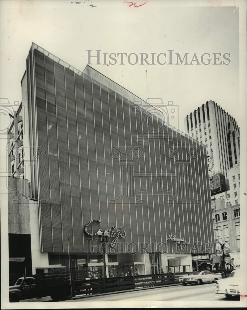 1962 Press Photo The West Bldg. at 817 Main in Houston is sporting a new face- Historic Images