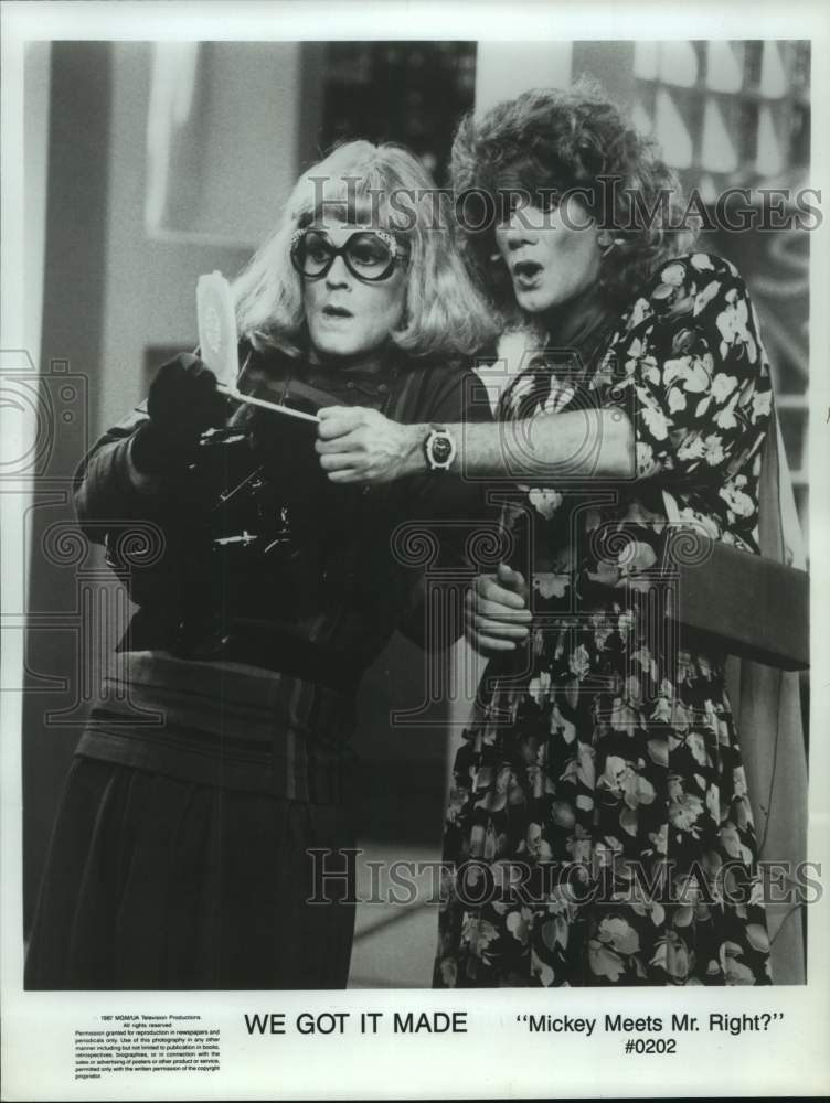 1987 Press Photo John Hillner and Tom Villard star in &quot;We Got It Made&quot;- Historic Images