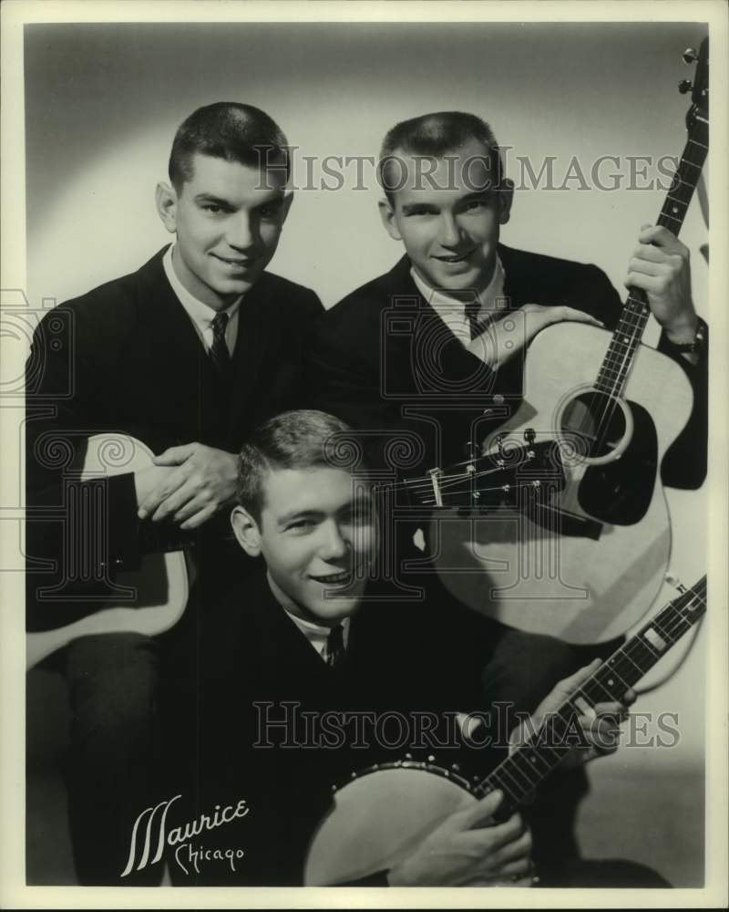 1960 Press Photo Portrait of Houston based musical trio &quot;The Wanderers Three&quot;- Historic Images