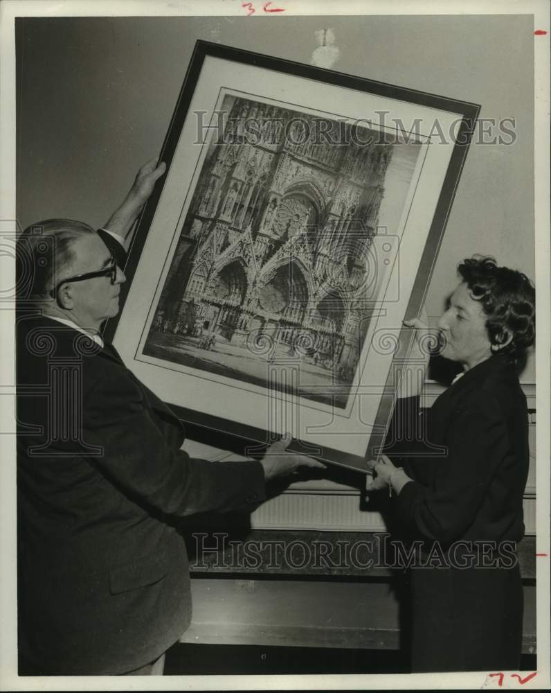 1958 Press Photo Visiting Nurse Association Members Moving Nurses to New Home- Historic Images