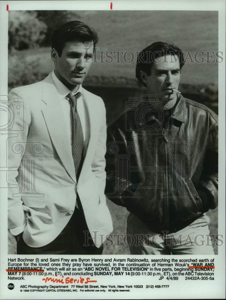 1989 Press Photo Actors In &quot;War and Remembrance&quot; Mini Series TV Show - hca58213- Historic Images