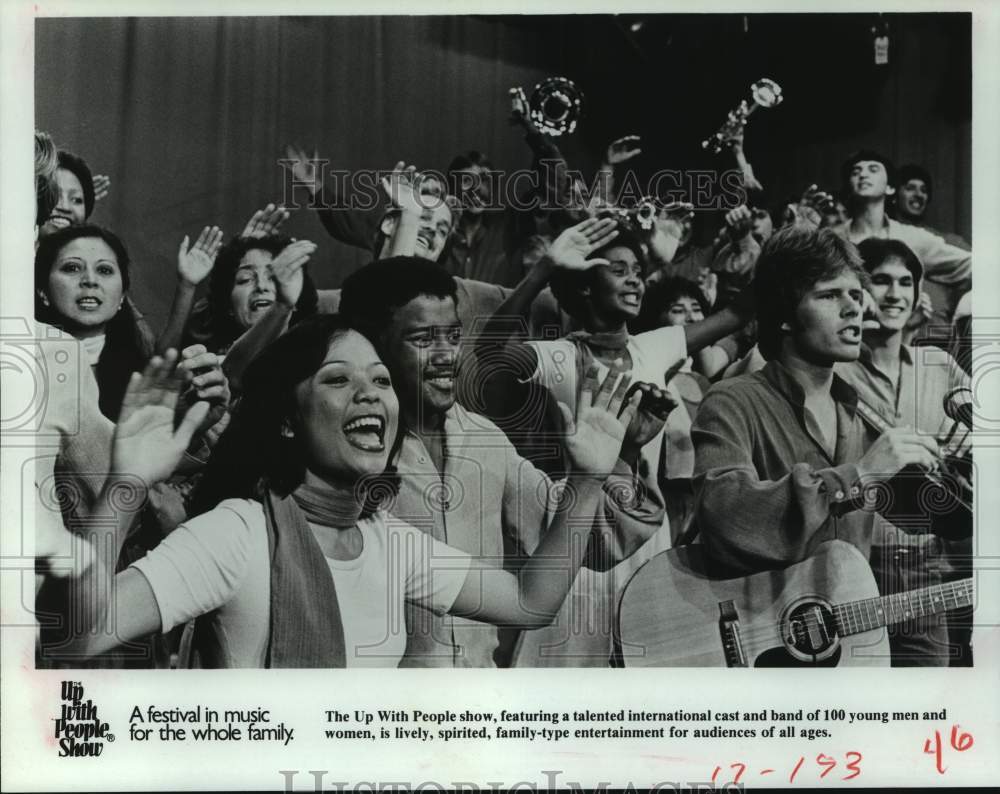 1983 Press Photo &quot;Up With People&quot; at the Music Hall is family entertainment- Historic Images