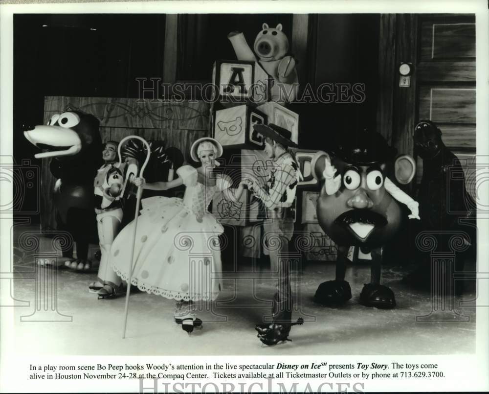 1989 Press Photo Live Spectacular &quot;Disney on Ice&quot; Presents &quot;Toy Story&quot;, Houston- Historic Images