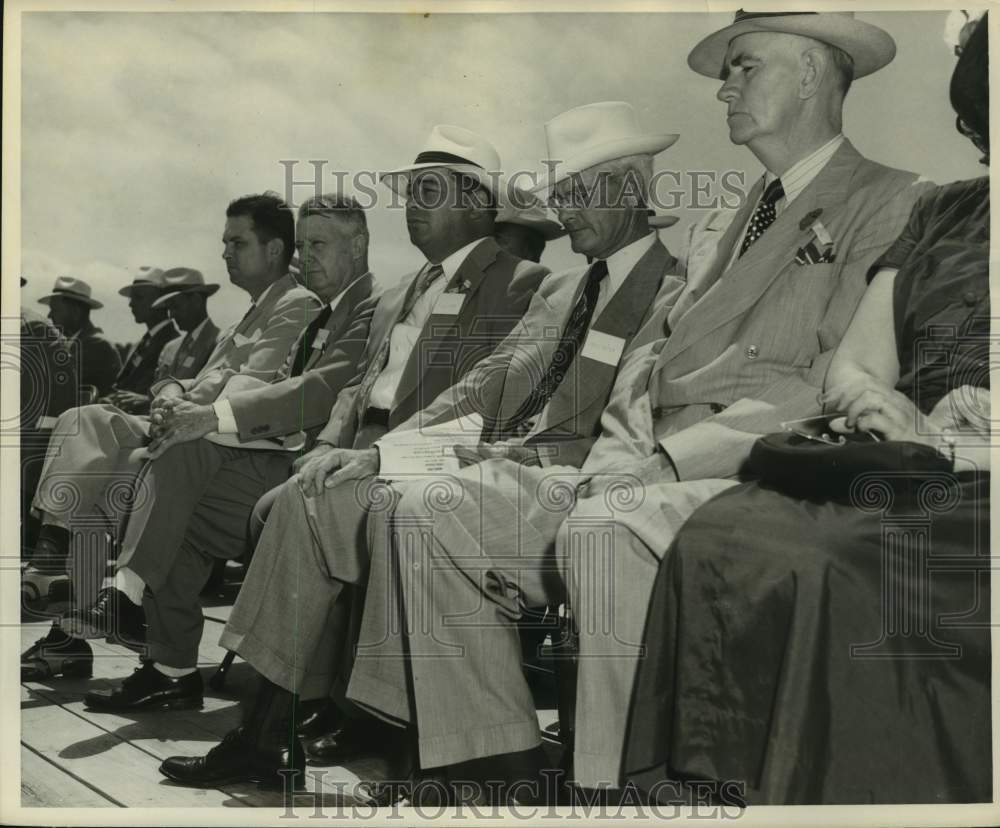 1950 Press Photo Dignitaries at opening of Washburn Tunnel in Texas - hca58439- Historic Images