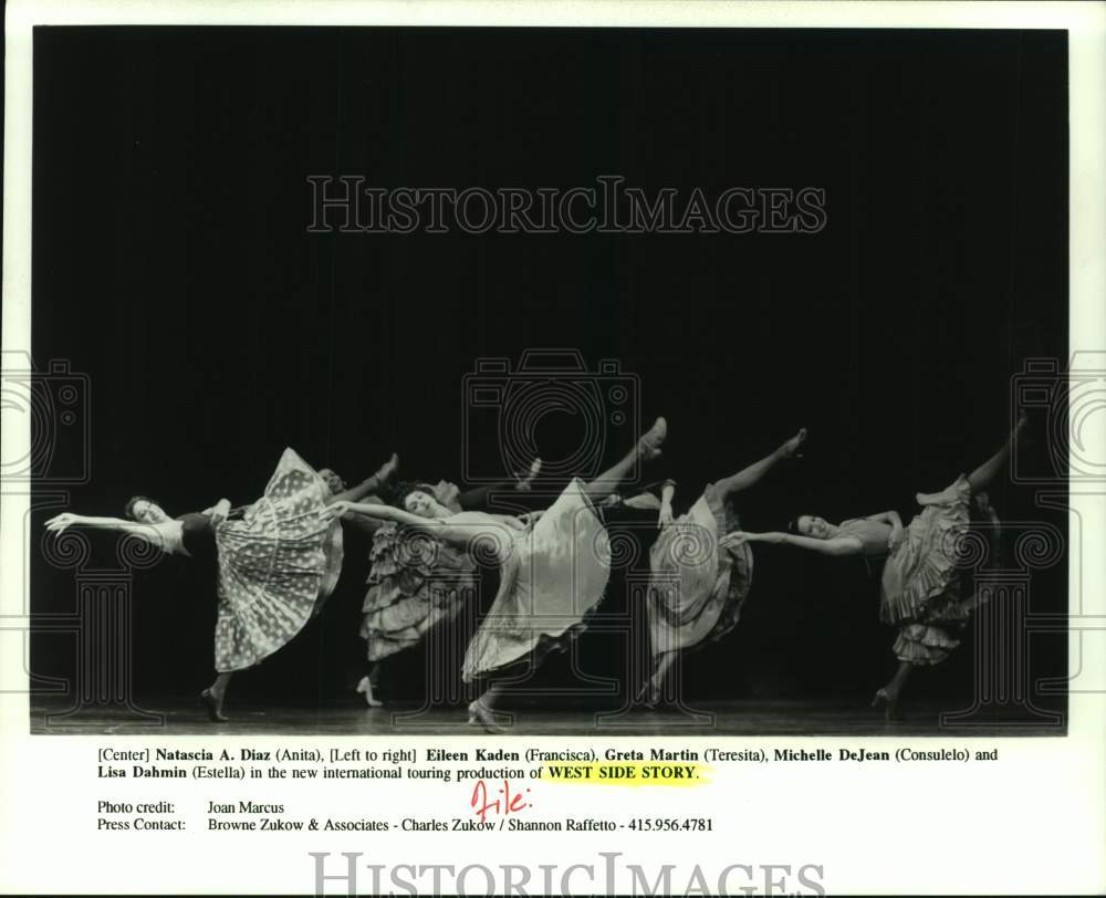 1996 Press Photo Ballet Dancers In &quot;West Side Story&quot; - hca58466- Historic Images