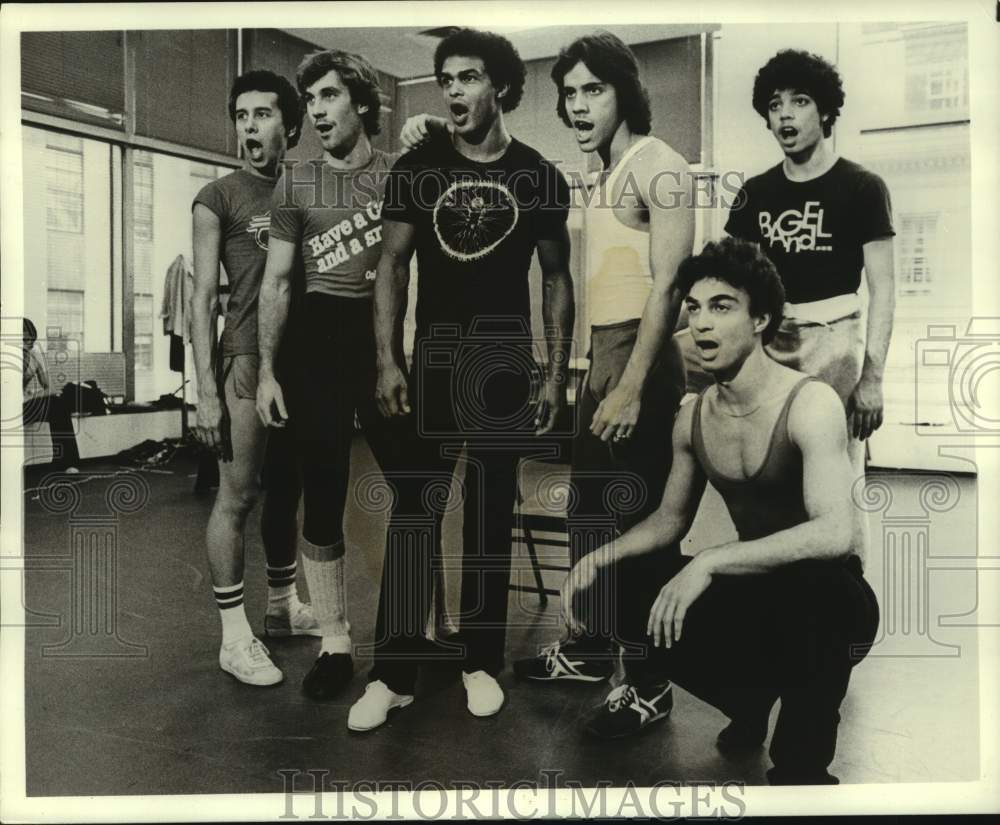 1988 Press Photo Actors and Dancers Portraying the Sharks In &quot;West Side Story&quot;- Historic Images