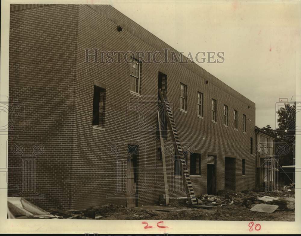 1957 Press Photo Exterior of West University Methodist Church in Houston, Texas- Historic Images