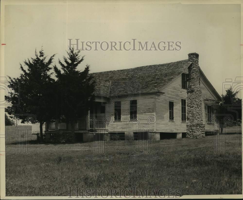 1953 Press Photo Home of Anson Jones at Washington on the Brazos State Park- Historic Images