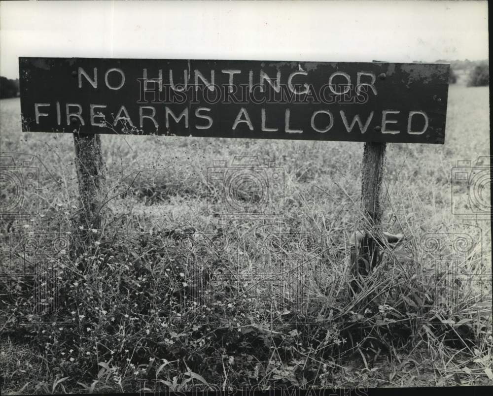 1962 Press Photo Sign in Washington State Park - hca58802- Historic Images