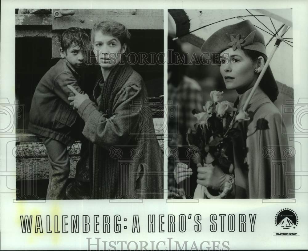 1985 Press Photo Melanie Mayron, Alice Krige in Wallenberg: A Hero&#39;s Story&quot; TV- Historic Images