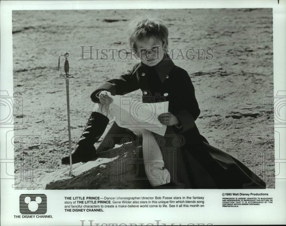 1985 Press Photo Young actor in The Little Prince, Walt Disney Production- Historic Images