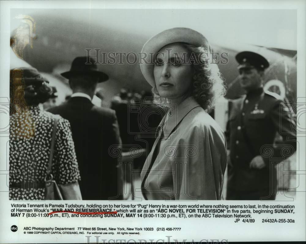 1989 Press Photo Victoria Tennant in television mini-series "War and Remembrance- Historic Images