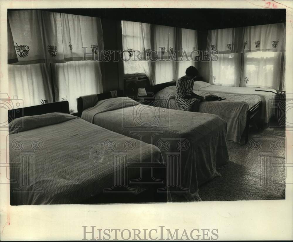 1967 Press Photo A room at Women&#39;s Christian Home in Houston, Texas - hca59069- Historic Images