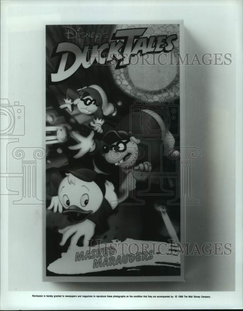 1988 Press Photo Disney&#39;s Duck Tales on video cassette - hca59827- Historic Images