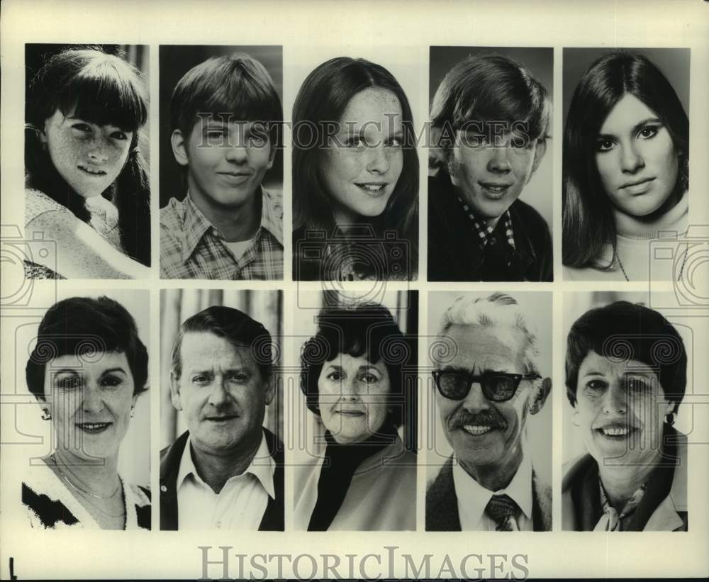 1980 Press Photo Members of the cast of the TV series &quot;The Waltons&quot; - hca59971- Historic Images