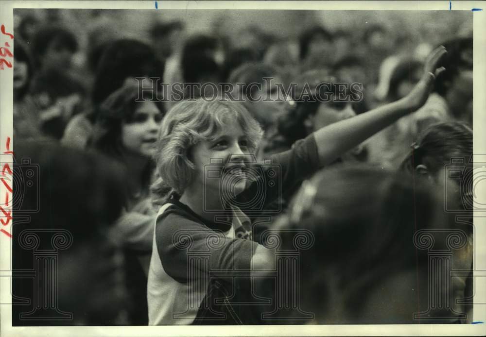 1980 Press Photo Heather Cox at Young Audiences of Houston Performance, Houston- Historic Images