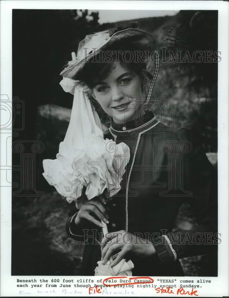 1989 Press Photo Palo Duro Canyon State Park Texas Outdoor Musical - hca60702- Historic Images