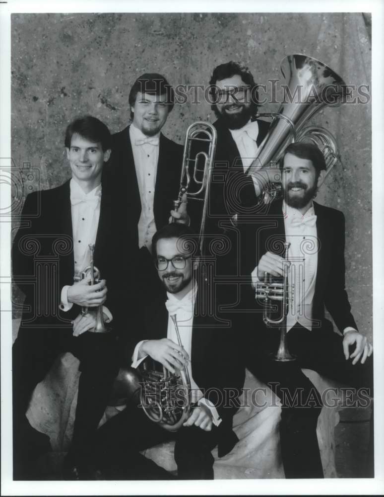 1988 Press Photo Members of the Paragon Brass Ensemble - hca60890- Historic Images