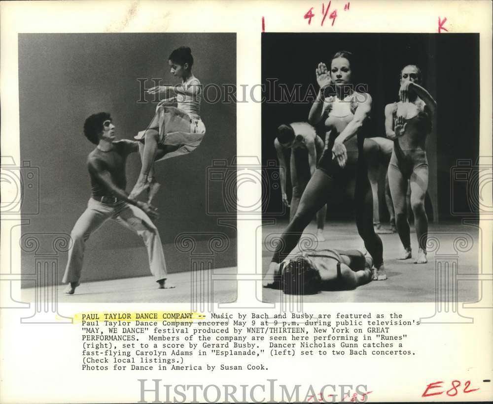 1979 Press Photo Paul Taylor Dance Company's "May, We Dance" Great Performances- Historic Images