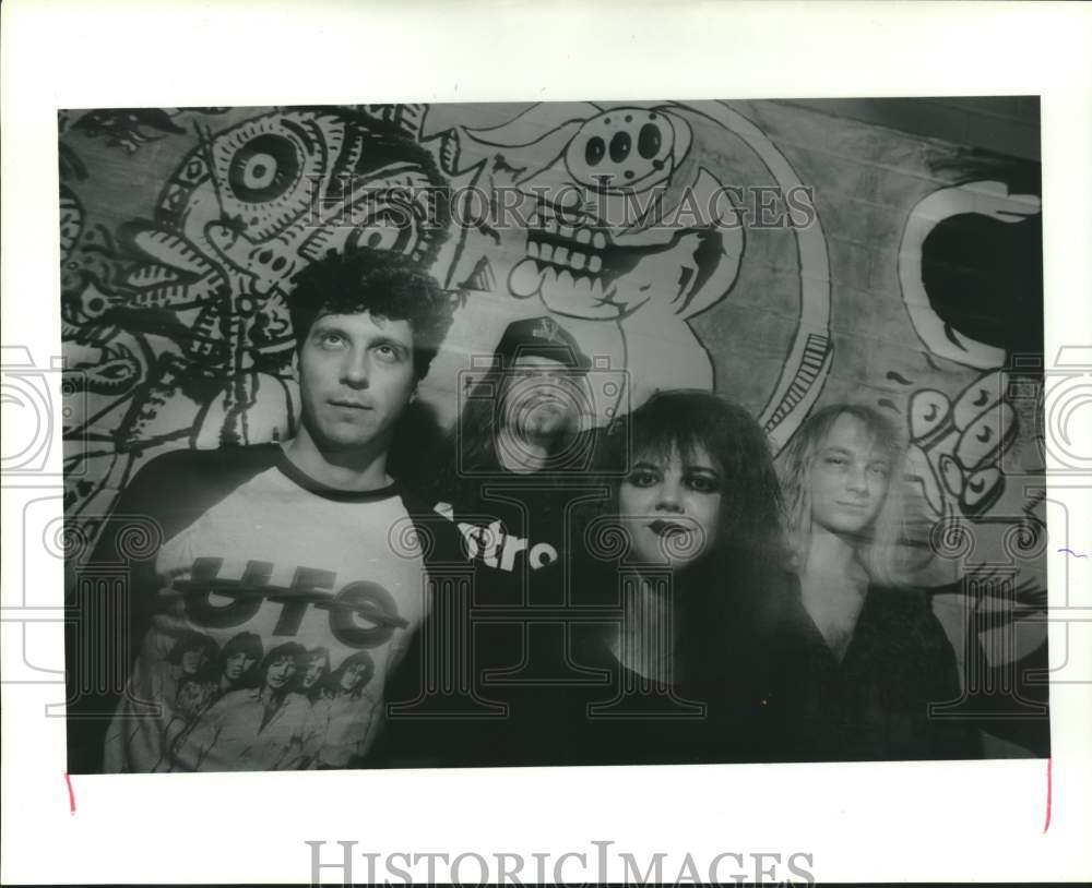 1990 Press Photo Members of the Music Group &quot;Pain Teens&quot; - hca61481- Historic Images