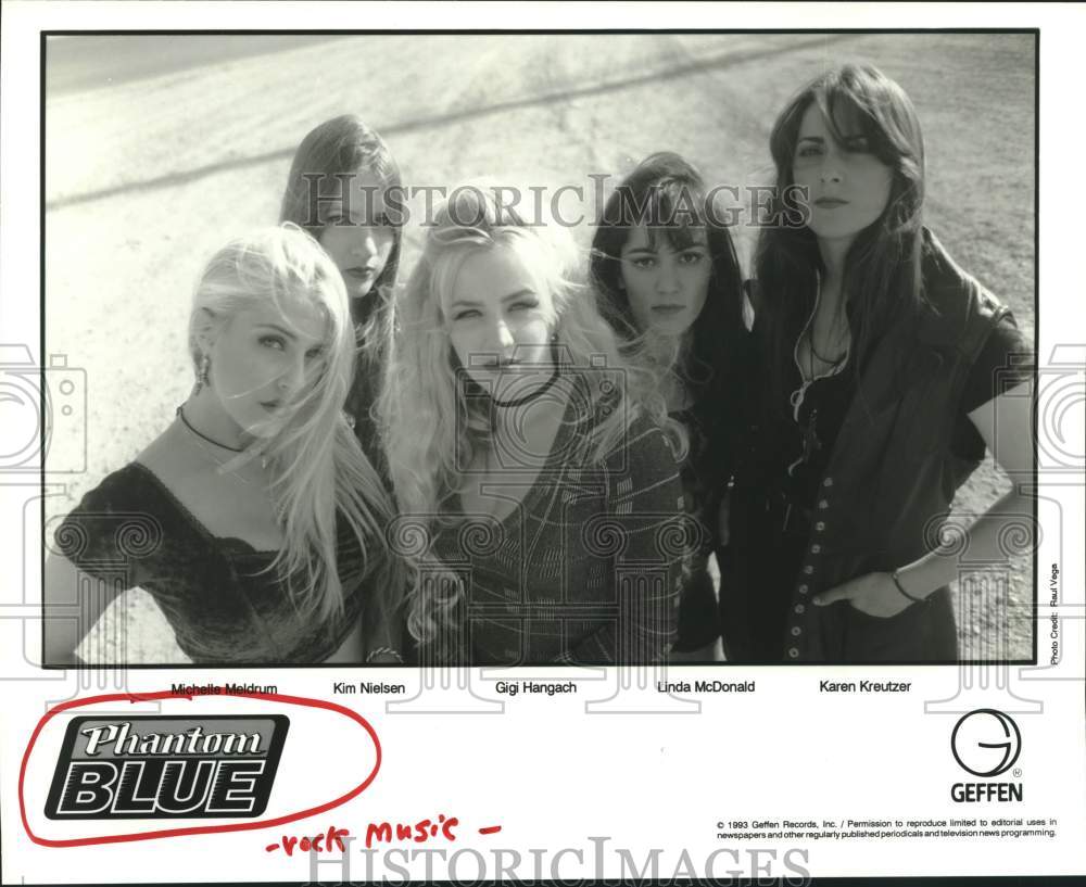 1993 Press Photo Phantom Blue, rock music group members - hca61799- Historic Images