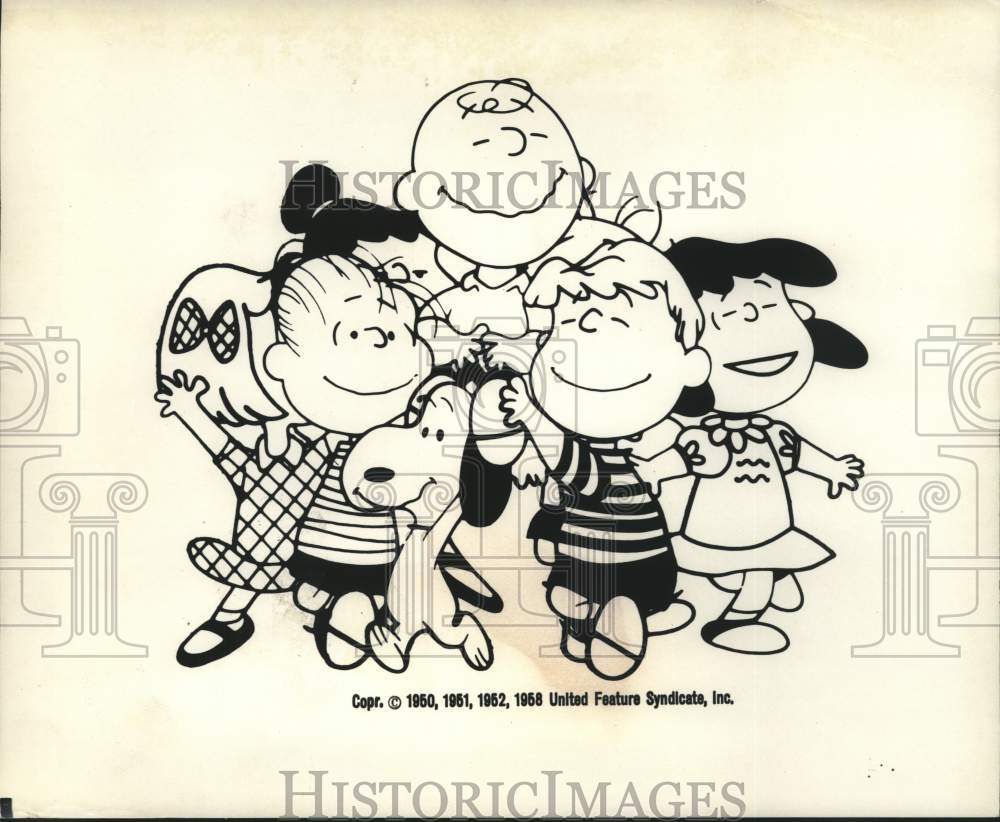 1980 Press Photo Characters from &quot;Peanuts&quot; cartoon A Boy Named Charlie Brown-CBS- Historic Images