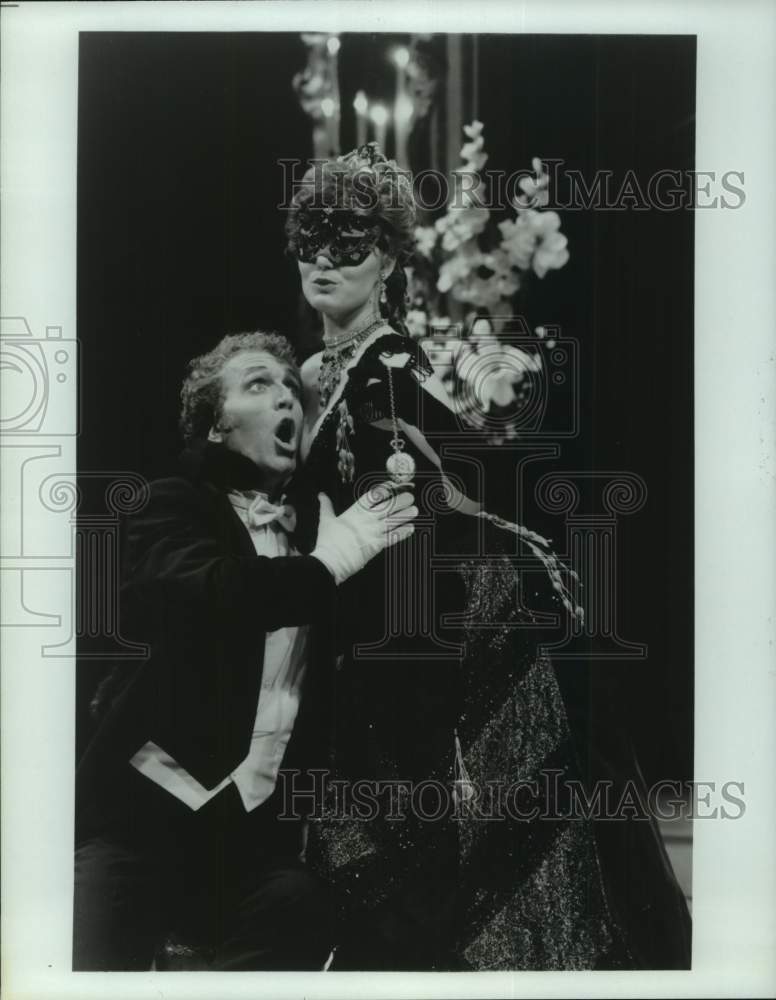 1986 Press Photo Scene from Die Fledermaus at Texas Opera Theater - hca61963- Historic Images