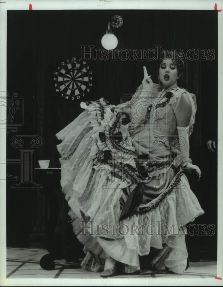 1986 Press Photo Scene from &quot;Die Fledermaus&quot; - Texas Opera Theater - Houston- Historic Images